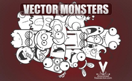 monstruos de Vector