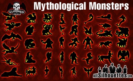 vetor de monstros mitológicos