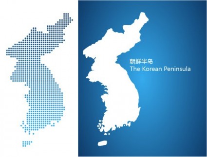 Vektor auf der koreanischen Halbinsel
