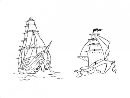 navi pirata vettoriale