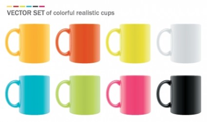 ベクトル現実的なマグカップ