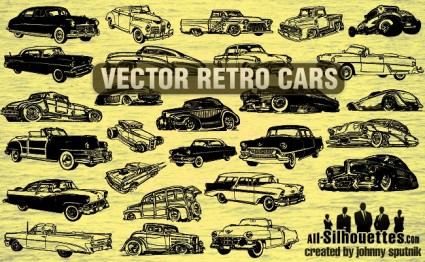 coches retro Vector
