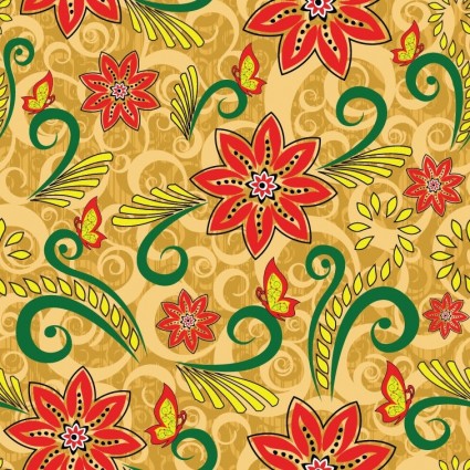 Vektor retro floral seamless pattern