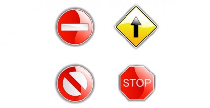 Vektor-Verkehrszeichen
