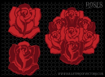 Vector rosas