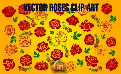 Vector Clipart de rosas