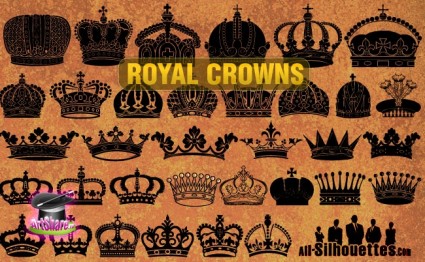 Vektor königliche Kronen