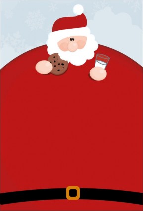 obesidade do Papai Noel de vetor
