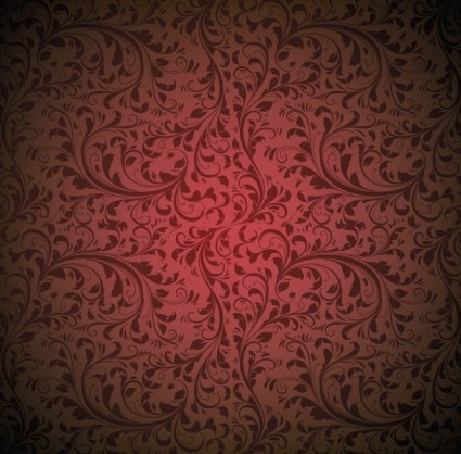padrão de transparente floral background vector
