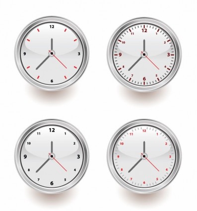 set vettoriale di orologi