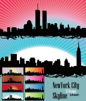Vektor Skyline uns New York City