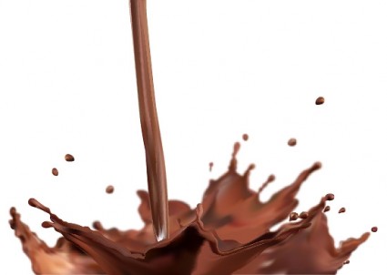 splash vektor dari chocolate