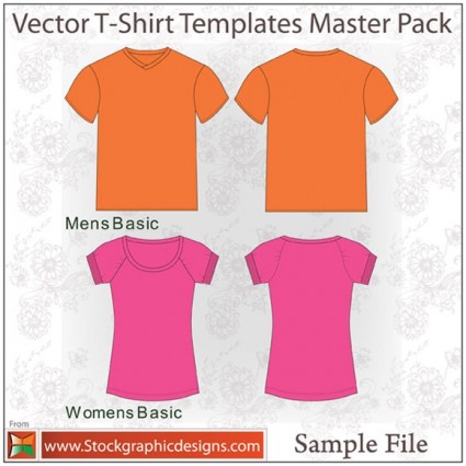 plantilla de Vector t shirt