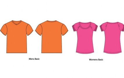 Vector modelli di camicia t