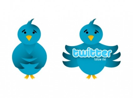 icona di uccello twitter vettoriale