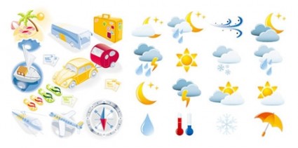 Vector Weather Amp Travel Icons