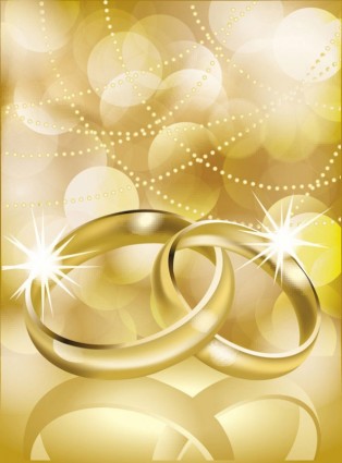 anillo de boda de Vector