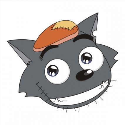 avatar de loup de vecteur
