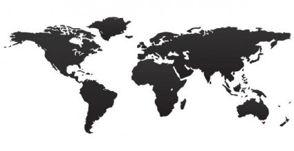 mappa del mondo vettoriale