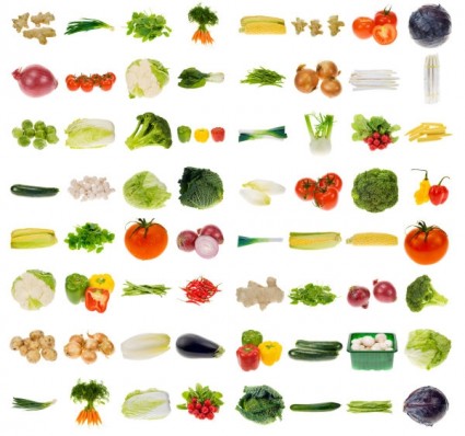 野菜と高精細溶融画像