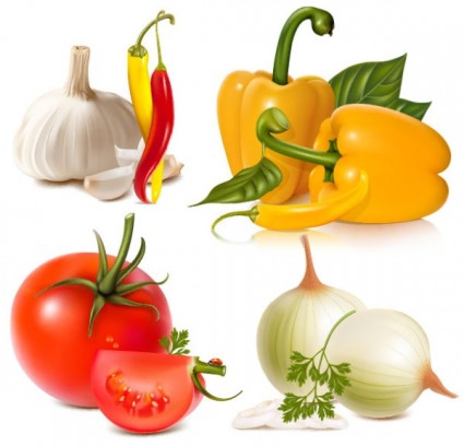 vector de imagen de verduras
