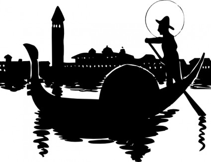 Venedig Boot-ClipArt