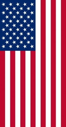 垂直的美國國旗剪貼畫