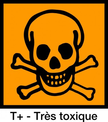 clip-art do símbolo de sinal muito tóxico