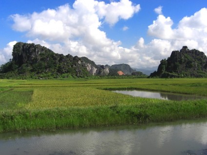 céu de paisagem do Vietnã