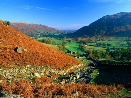 View Over Great Langdale Wallpaper England World