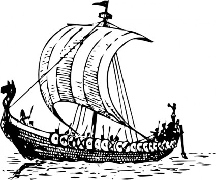 clipart de navio Viking