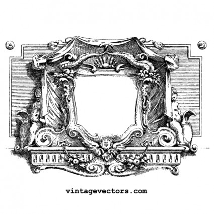 Vintage Cartouche Vector Graphic