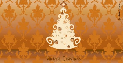 Vintage Natal vektor gratis