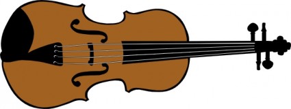 clipart de violon couleur