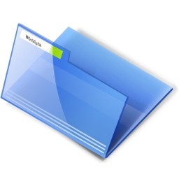 藍色 vista 打開的資料夾