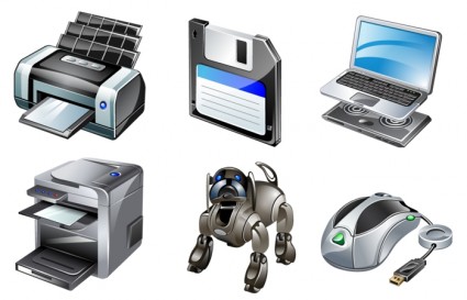 Vista Computer Gadgets Symbole Icons pack