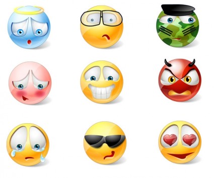 Vista Style Emoticons Icons Icons Pack