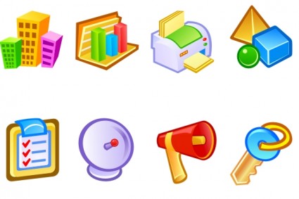 pack di icone icone di vista stile oggetti