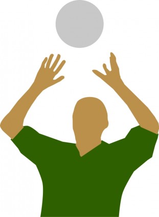 silhouette de joueur de volley-ball
