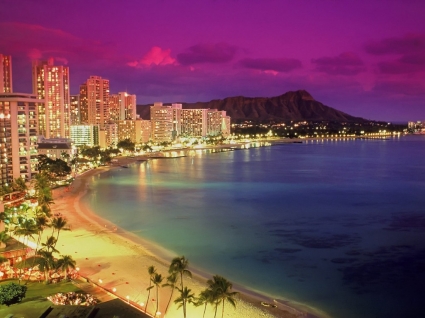 Waikiki beach wallpaper Amerika Serikat dunia
