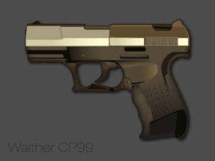 Walther pistolet vector