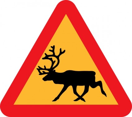 предупреждение оленей roadsign картинки
