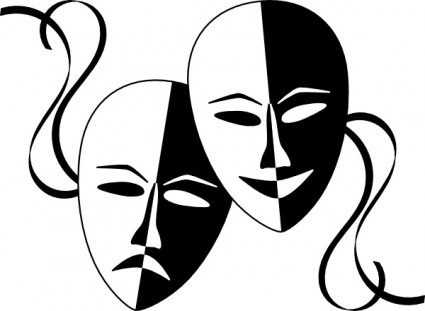 máscaras de teatro Wasat clip-art