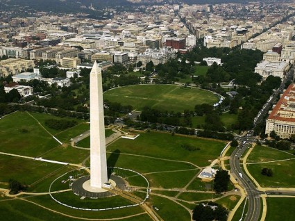 ciudad de Washington dc vista aérea