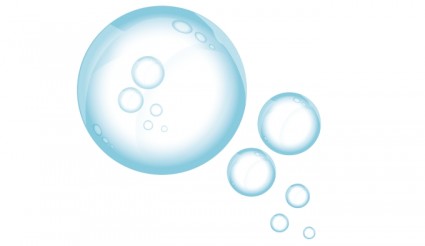 vector de burbujas de agua