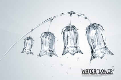 camadas de água série criativa do psd