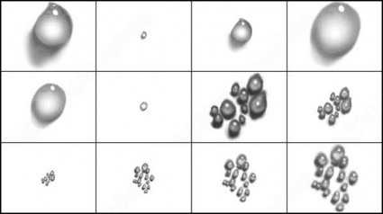 물 방울 브러쉬