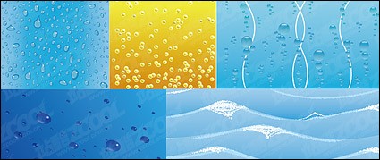 Water Related Vector Background Material