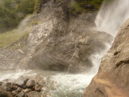 Spritzwasser Wasserfall