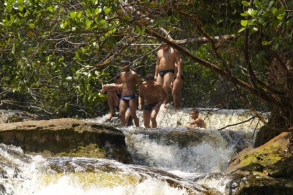 Wasserfall Dschungel Brasilien
